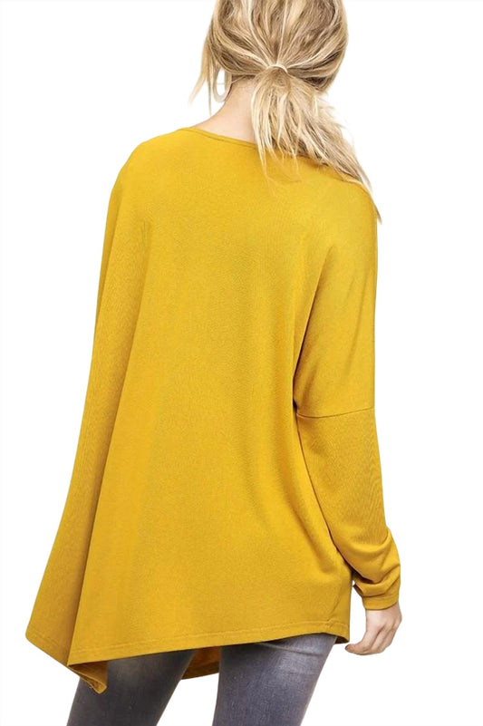 Umgee - Asymmetric Long Sleeve Top