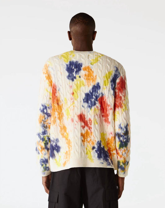 Awake - Tie-dye Appliqué Sweater