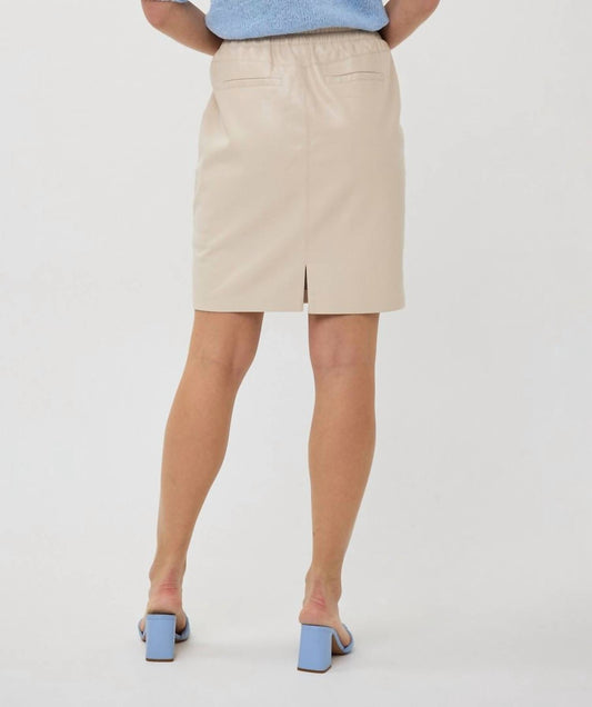 Esqualo - Super Soft Vegan Leather Skirt