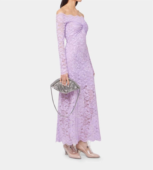 Rabanne - Robe Lace Off Shoulder Dress