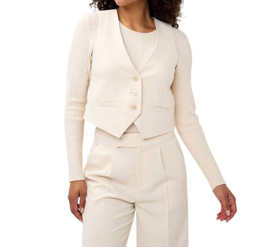 Esqualo - Short City Button Up Gilet Sleeveless Vest