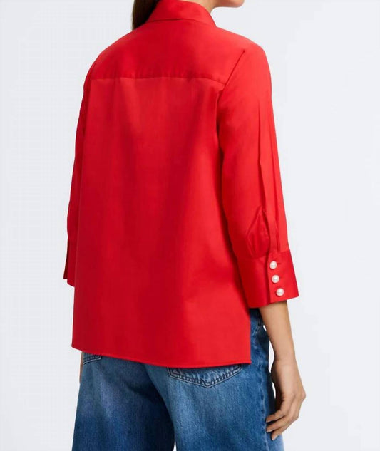 Foxcroft - PEARL 3/4 MATTE SHIRT