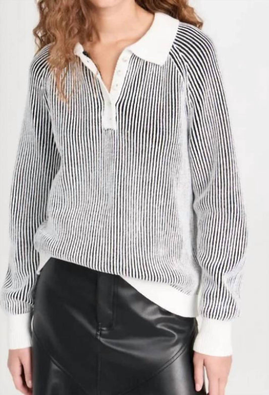 525 America - Plaited Johnny Collar Pullover