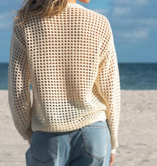 Tribal - Open Crochet Beach Sweater