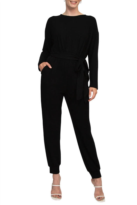 Philosophy - Crew Neck Dolman Long Sleeve Jumpsuit