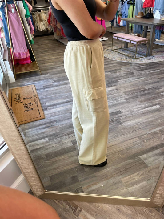 Gilli - Terry & Gauze Mix Cargo Pants