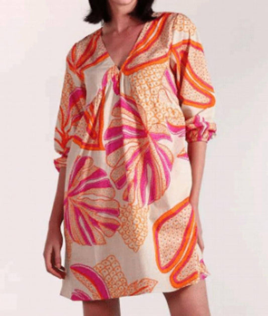 Maude - Women's Outline Palms Dress