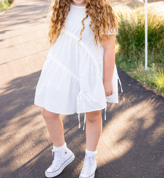 Sadie & Sage - Girl's Gathered Mini Dress