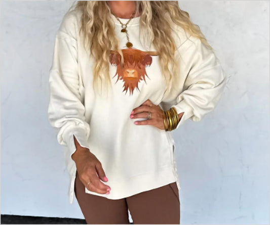 Blakeley - Highland Cow Classic Pullover