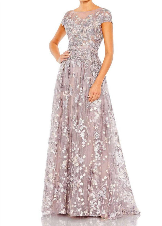 Mac Duggal - Short Sleeve Dress