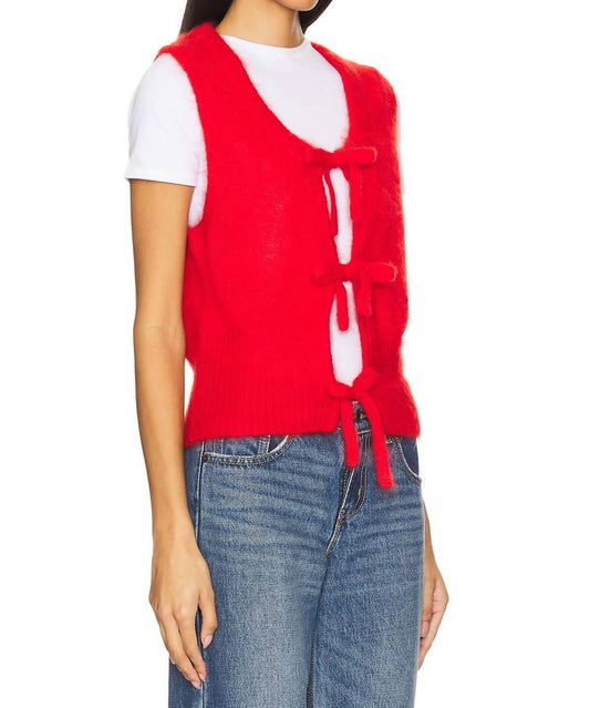 Ganni - Light Mohair Tie String Vest