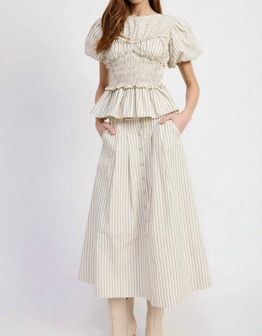 En Saison - Azra Midi Skirt