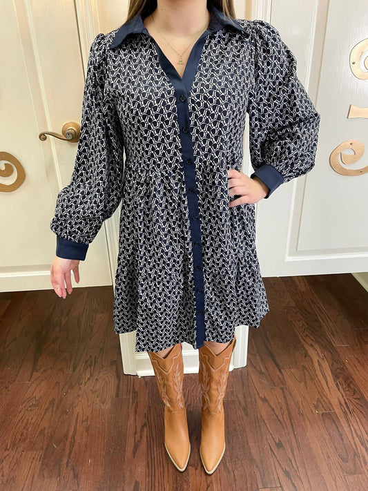Jodifl - Five Stars Long Sleeve Dress