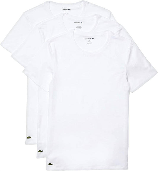 Lacoste - Men's Essentials Three Pack Crew Neck T Shirts Set
