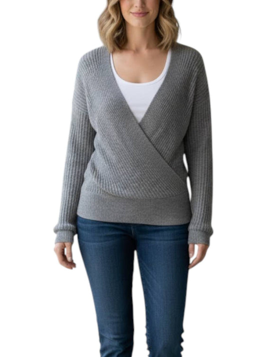 Elan - Cinch V-neck Sweater