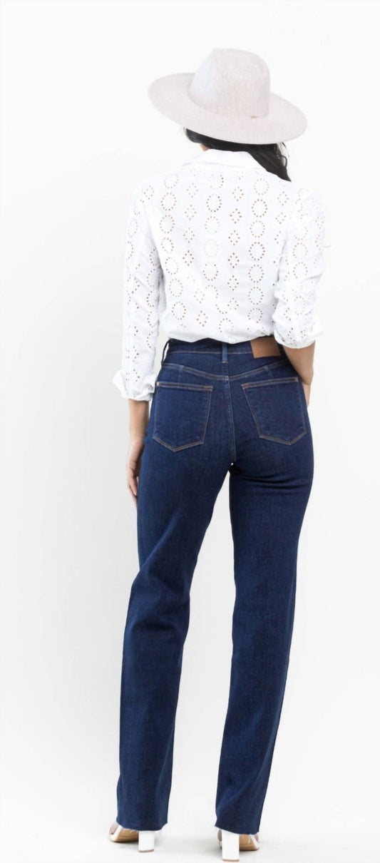 Judy Blue - Darts High Rise Straight Leg Jeans