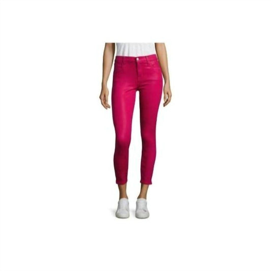 J Brand - Alana Coated High Rise Skinny Jeans