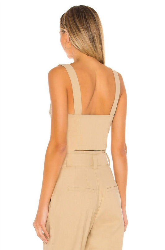 A.L.C. - CROPPED BUSTIER TOP