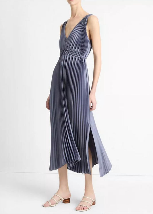 Vince - Hand Smocked Pleated Dress