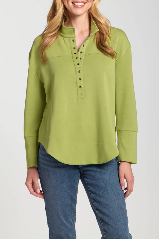 Apny - Henley With Grommet Top
