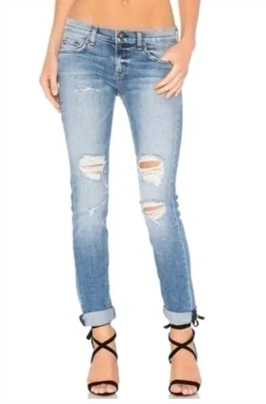 Rag & Bone - Dre Boyfriend Jean With Destruction