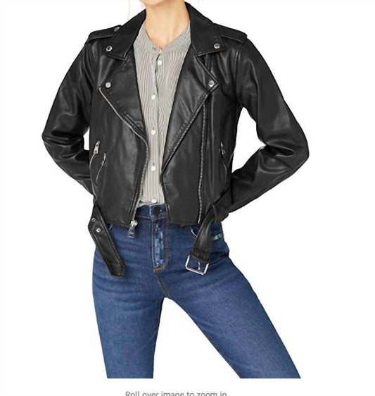 Levi'S - Faux Leather Belted Asymmetrical Motorcycle Jacket