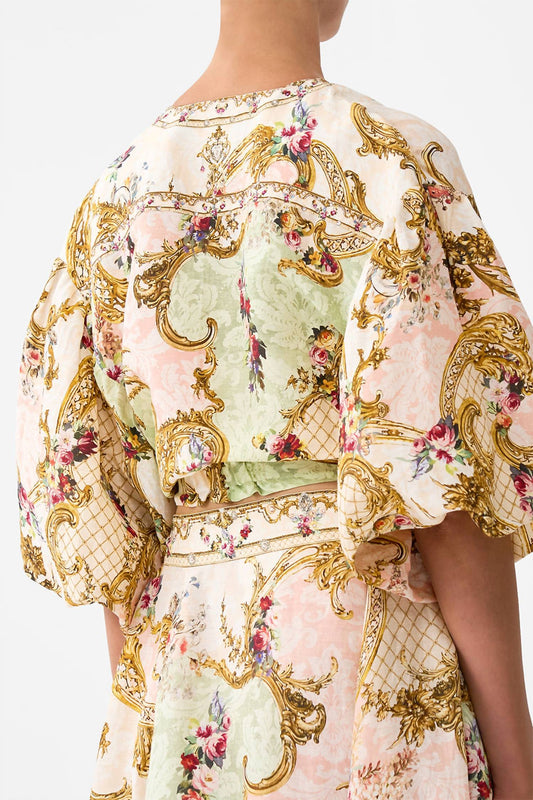 Camilla - Front Puff Sleeve Top