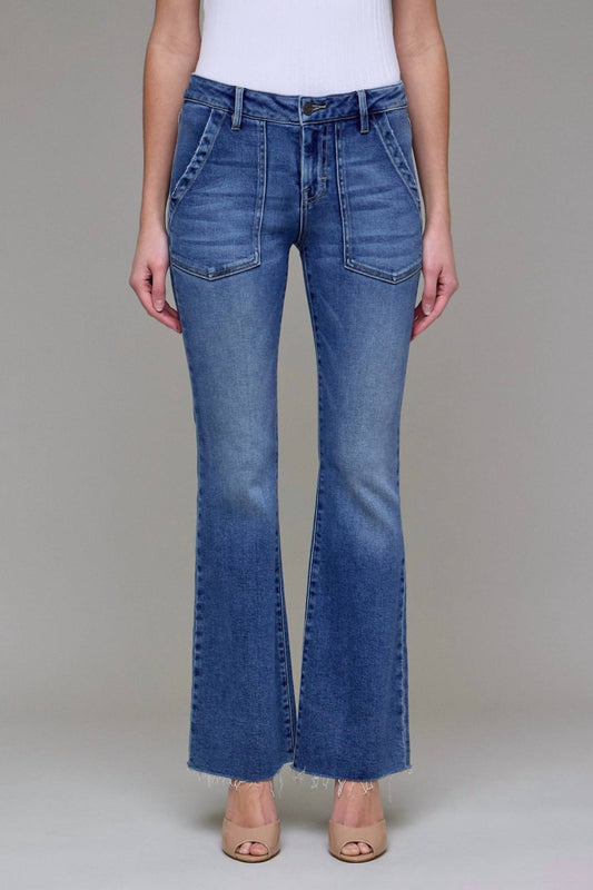 Hidden - Happi Mid-rise Flare Jeans