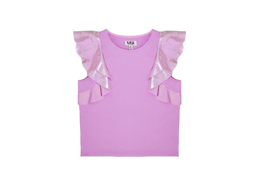 Mia - Girls' Flutter Top