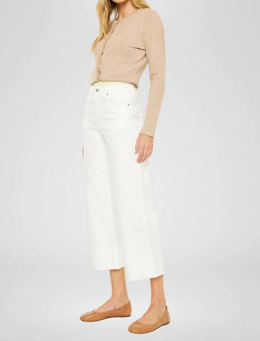 Kancan - Ultra High Rise 90's Cropped Wide Leg Jeans