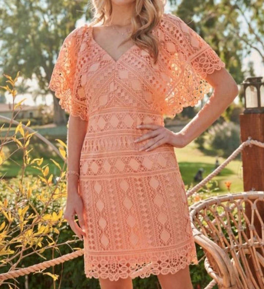 Adora - Perfectly Peach Dress