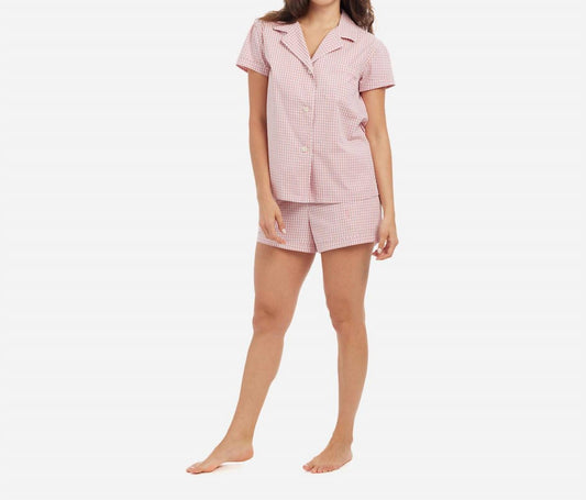 Gingham Cotton Classic Short PJ Set