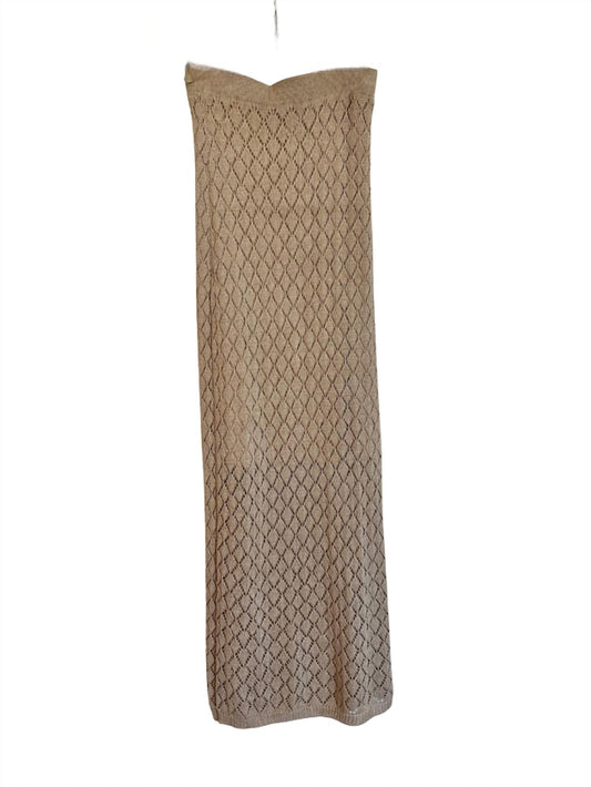 Esqualo - Diamond Patterned Maxi Skirt