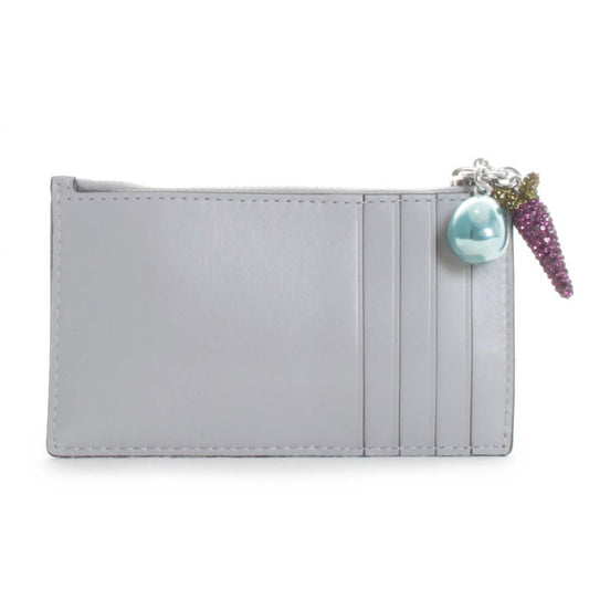 Tory Burch - Women's Kira Diamond Quilt Charm Zip Card Case