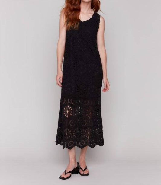Charlie B - Crochet Sleeveless Maxi Dress