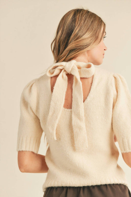 Tied Back Sweater
