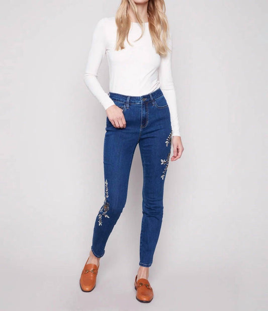 Charlie B - Beaded Embroidery Stretch Jeans