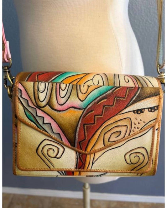 Magnifique - Women's Hand Painted Leather Crossbody Bag