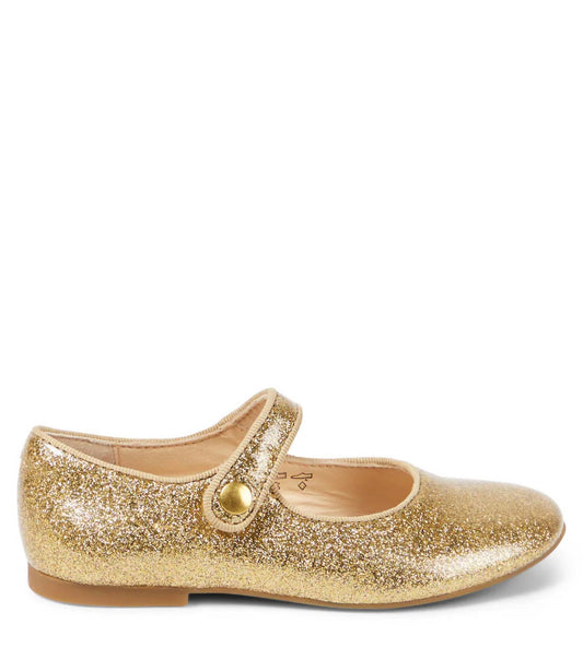 Pom D'Api - Girl's Daisy Glitter Lisse Mary Jane Shoe