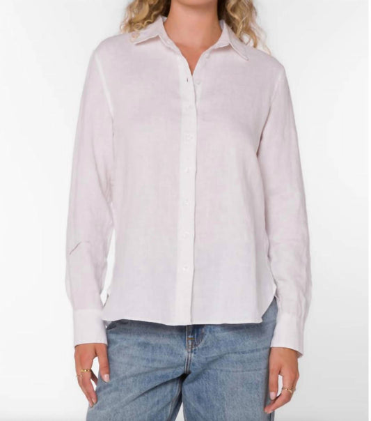 Velvet Heart - Women's Fantasy Island Linen Button Down Shirt