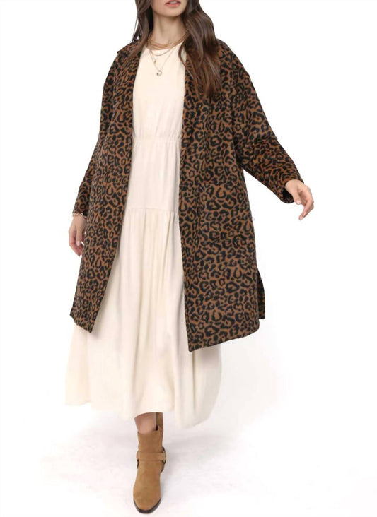 Sadie & Sage - Animal Instinct Leopard Coat