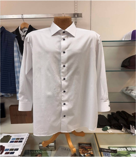 Eton - Men's Cotton-twill Contemporary-fit Dress Shirt