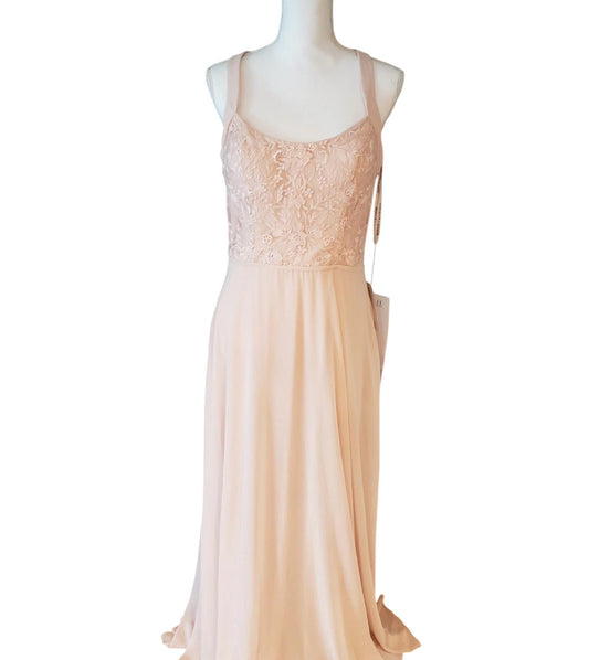 Morilee - Floral Embroidered Chiffon Bridesmaid Dress