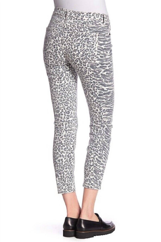 Current/Elliott - Animal Print Crop Skinny Jeans