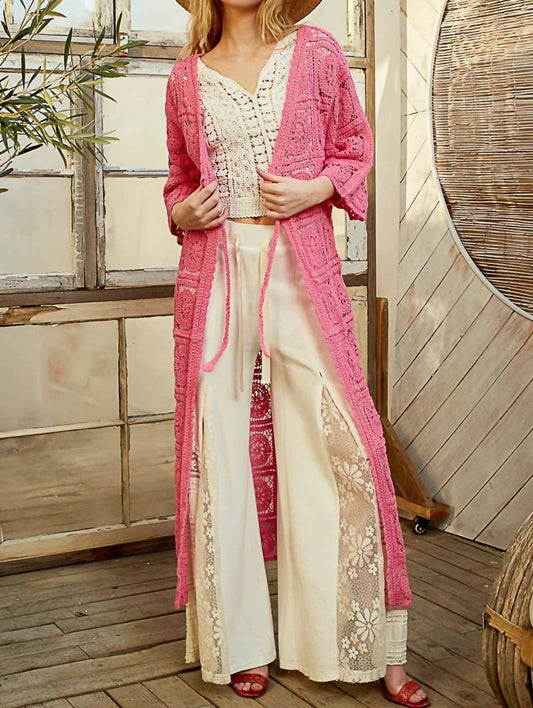 Pol - Crochet Long Sleeve Cardigan