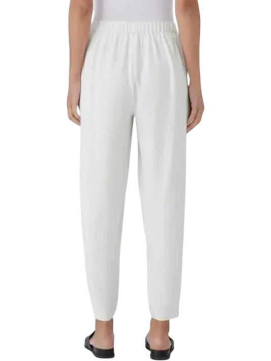 Eileen Fisher - Pleated Silk Ankle Latern Pants