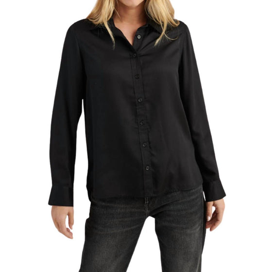 Storiatipic - Fran Satin Long Sleeve Shirt