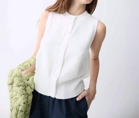 Deluc - Amanda Sleeveless Knit Cardigan Vest