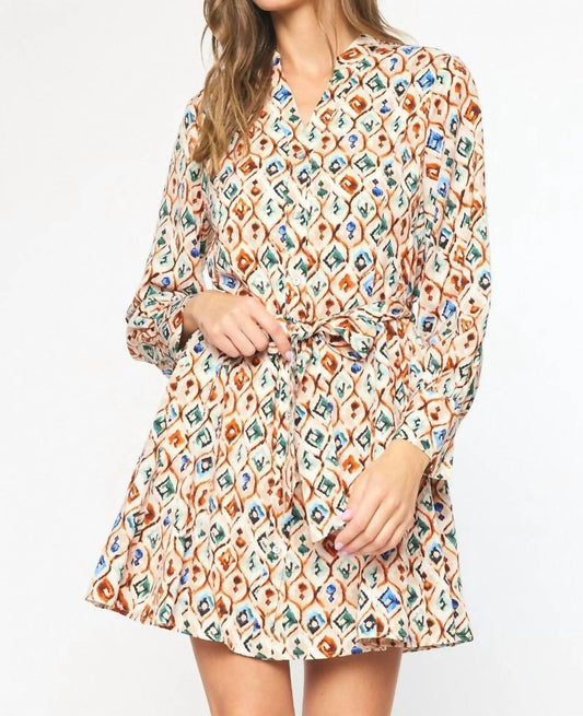 Entro - Print Tie Dress