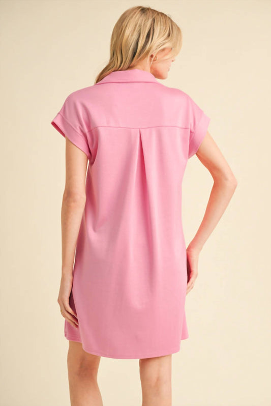 Jodifl - Celeste Collared Scuba Mini Dress